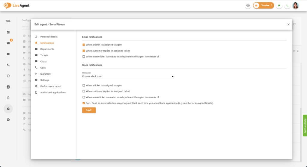 Ügynök értesítések