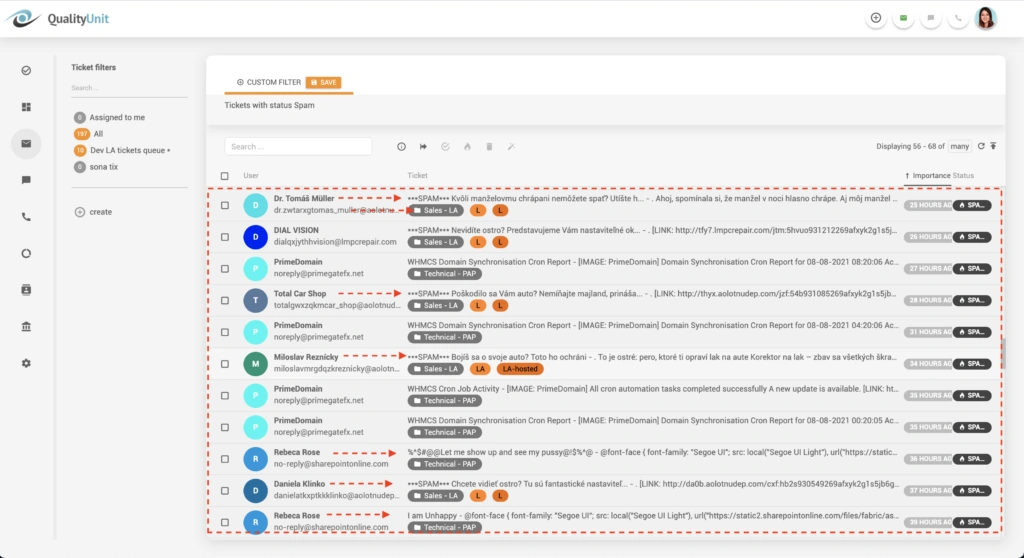 liveagent-spam-emails