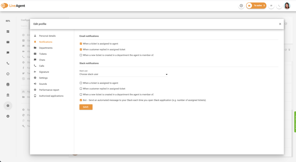 Felelősség értesítések beállítása
