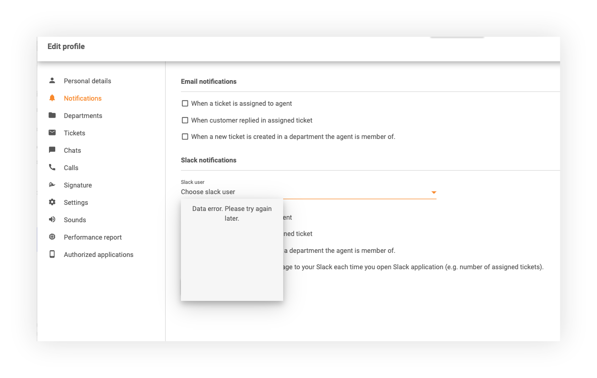 Slack értesítések a LiveAgent-ben