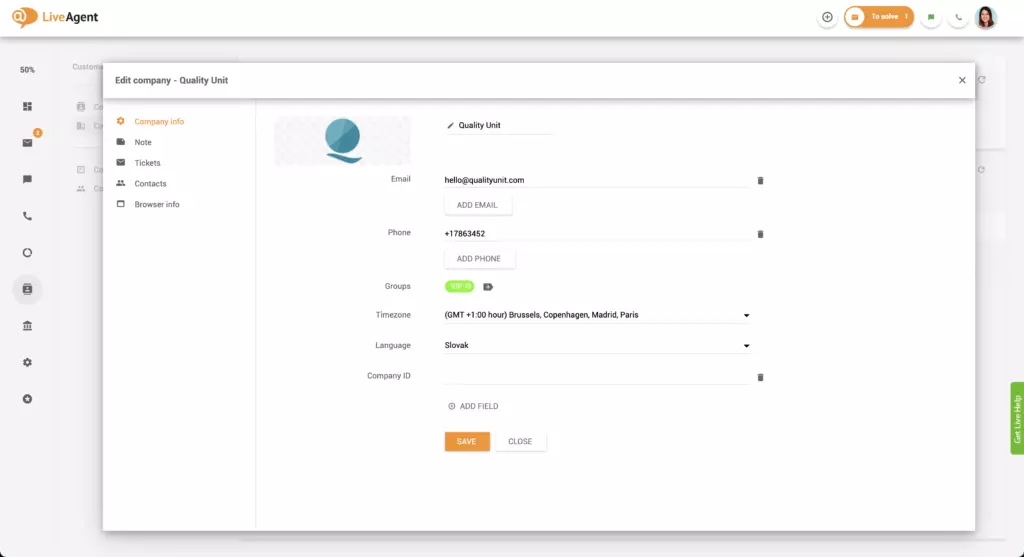 Vállalati információk