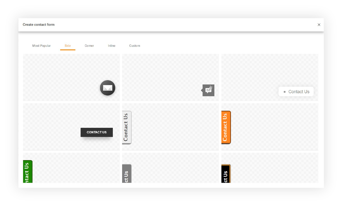LiveAgent Kapcsolatfelvételi Űrlap Galéria