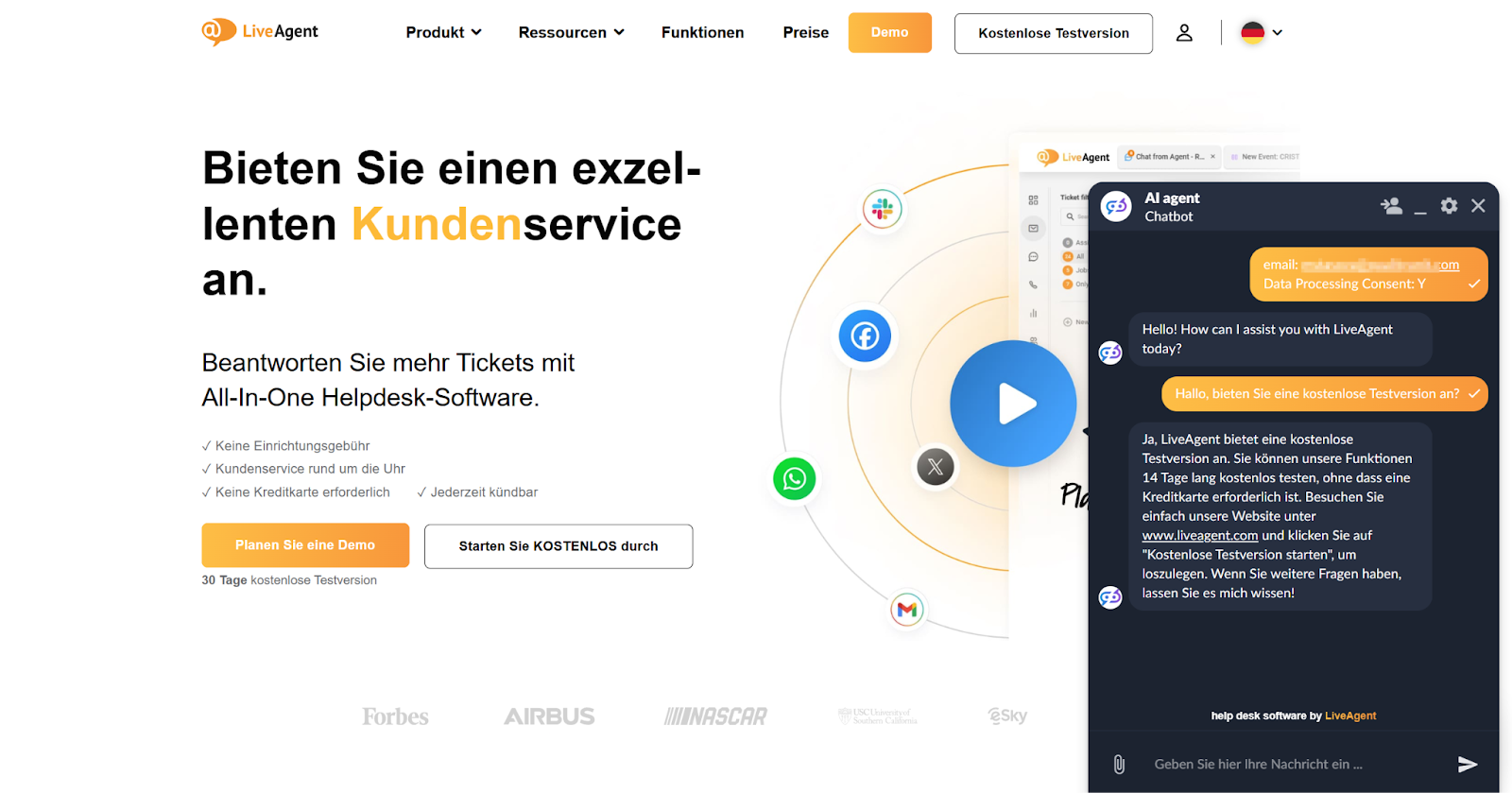 LiveAgent Chatbot többnyelvű támogatással
