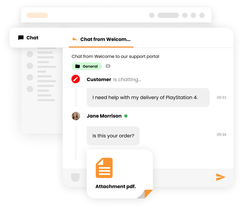 Melléklet hozzáadása jegyekben - LiveAgent help desk funkció