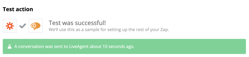 Egy sikeres teszt a PayPal és LiveAgent integrációval