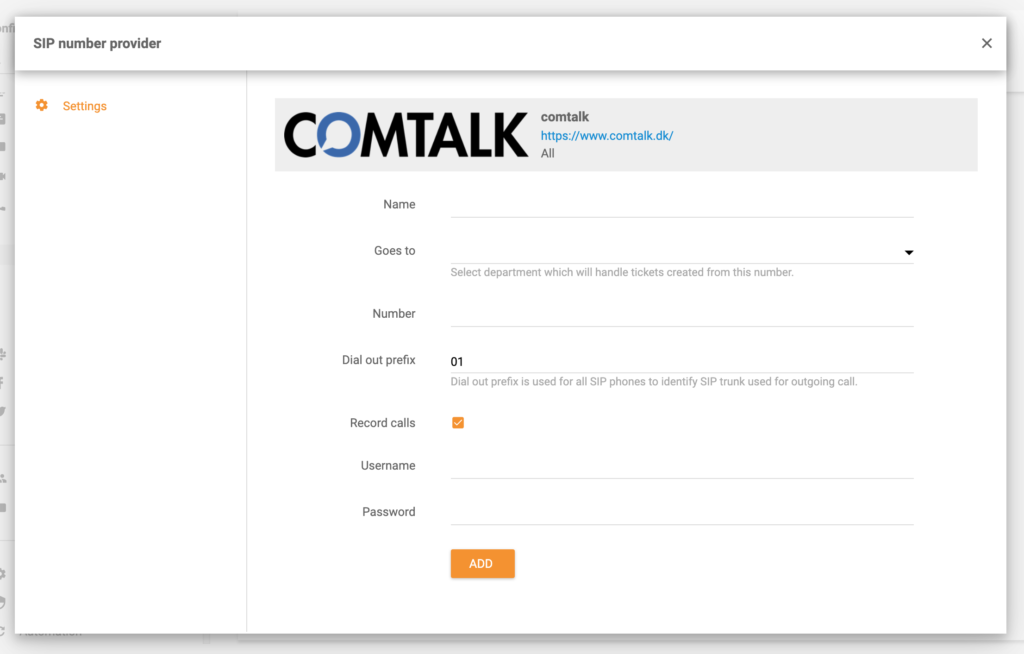 LiveAgent ComTalk integráció