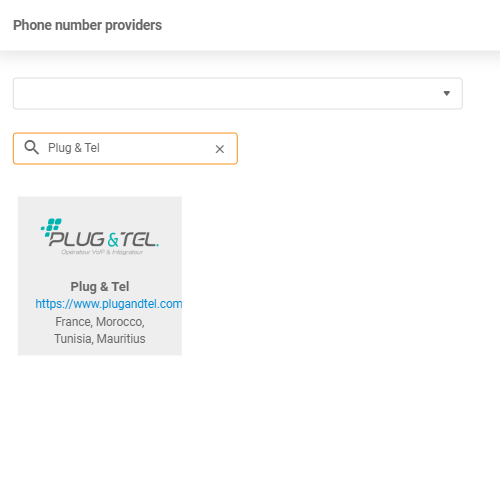 Plug & Tel szolgáltató