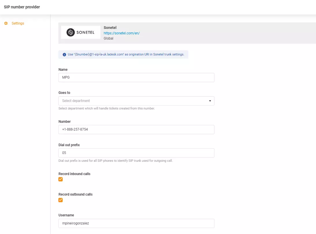 Sonetel hitelesítési adatok