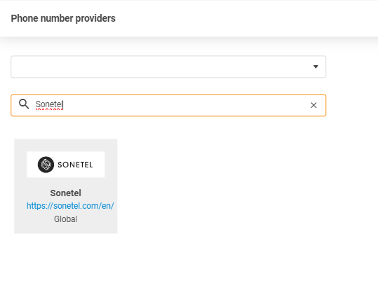 Sonetel szolgáltató