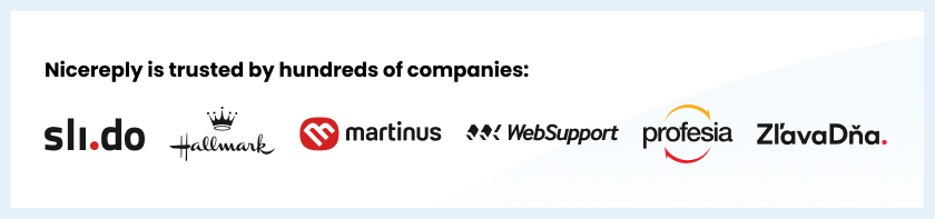 A Nicereply által megbízott vállalatok