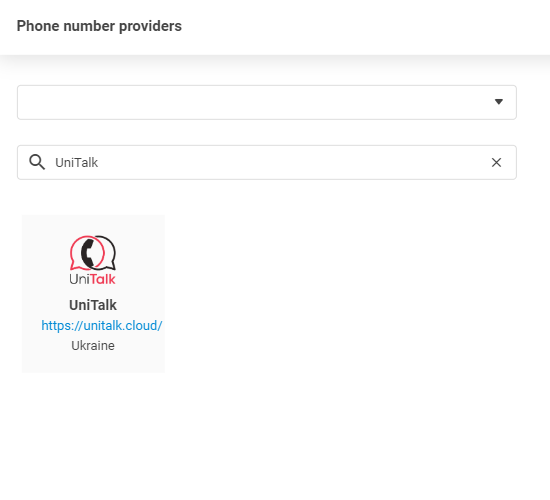 UniTalk szolgáltató