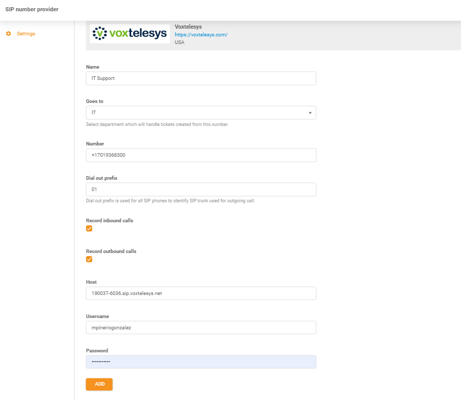 Voxtelesys hitelesítési adatok