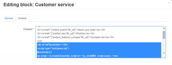 CS-Cart LiveAgent integráció