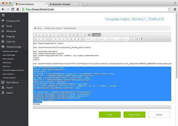 Fortune 3 LiveAgent integráció beállítása