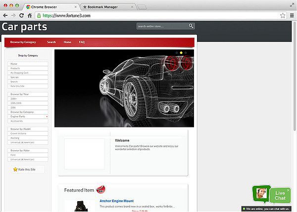 Fortune 3 élő csevegés integráció aktív