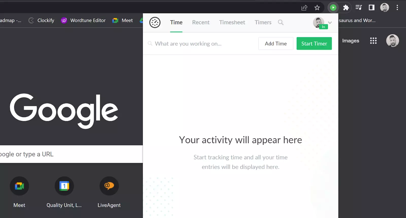 Everhour időkövetési bővítmény