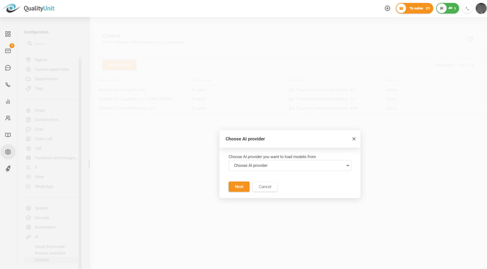 AI chatbot szolgáltató kiválasztása
