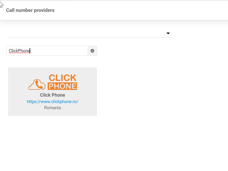 ClickPhone-szolgáltató