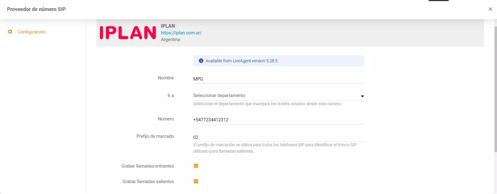 iPlan hitelesítési adatok megadása