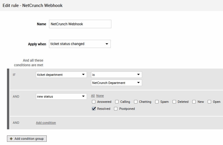 Szabály szerkesztése