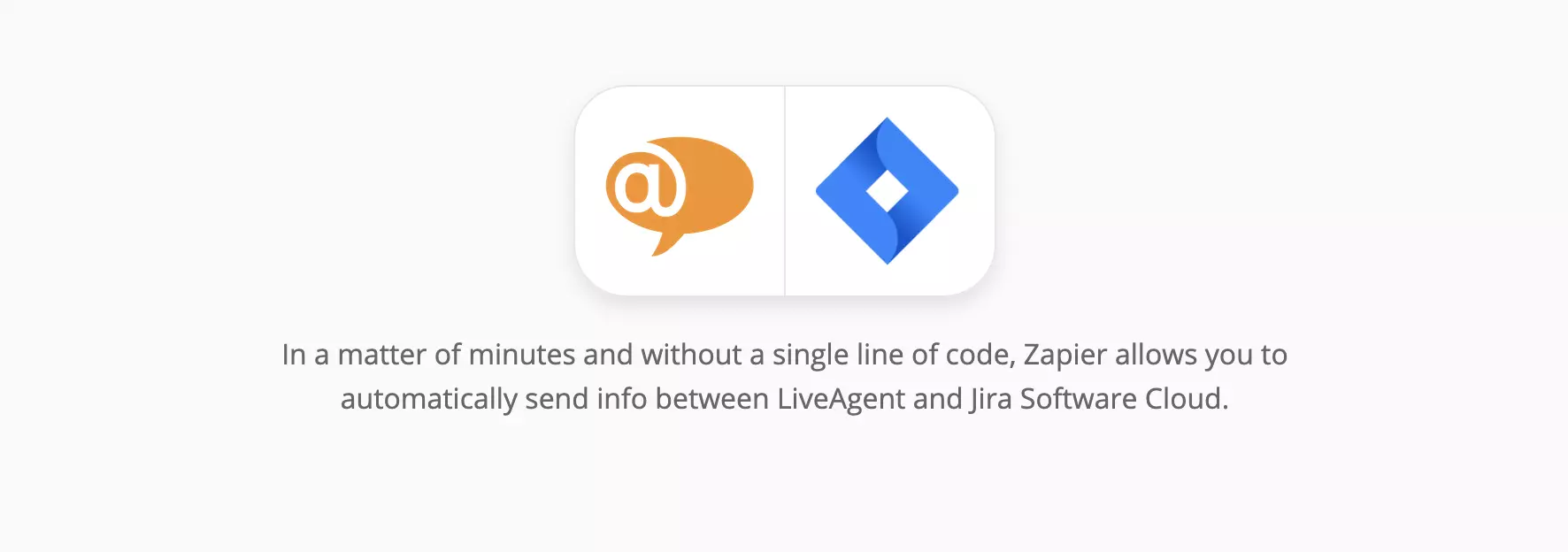 LiveAgent és Jira integrációs oldal a Zapieren