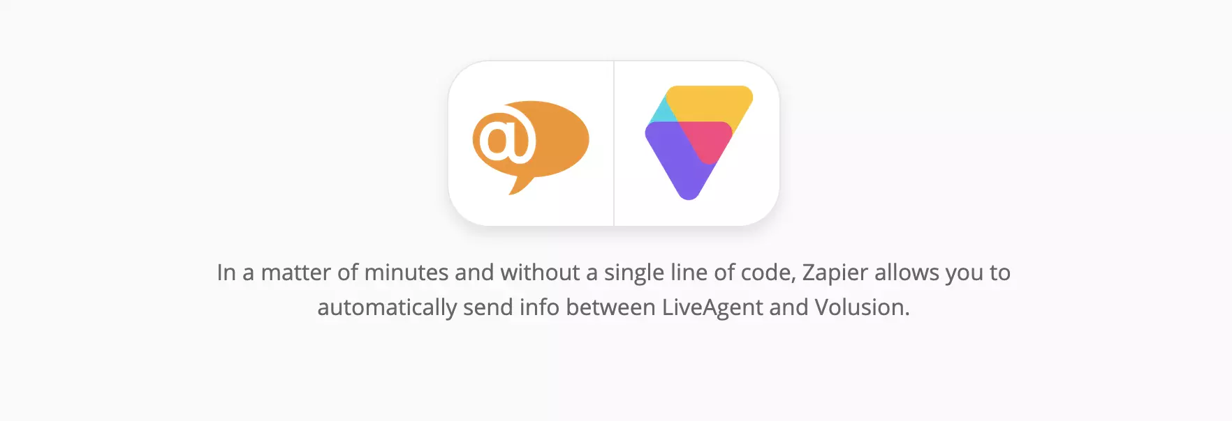 LiveAgent és Volusion integráció a Zapier-en