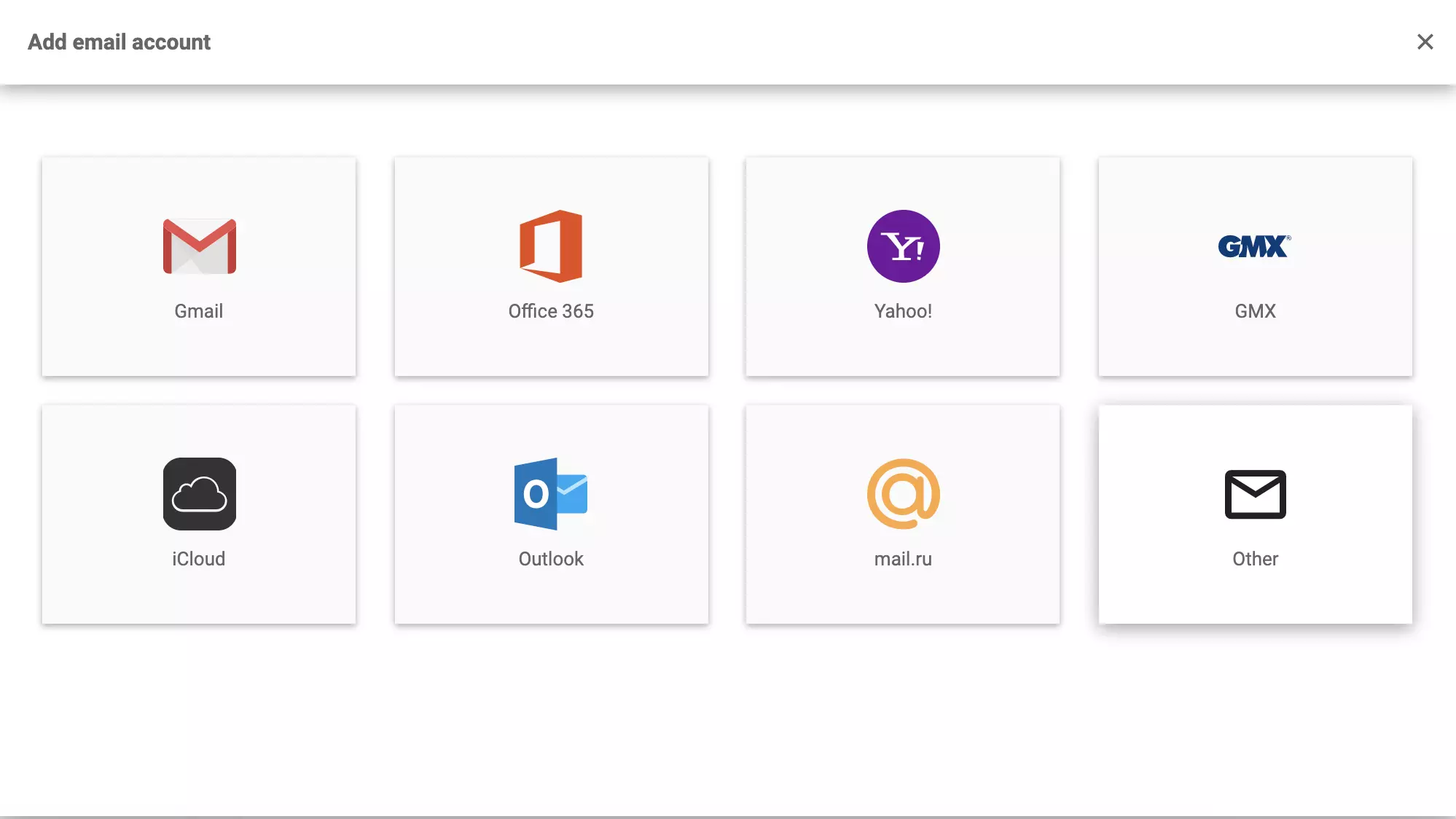 LiveAgent konfiguráció e-mail kiválasztással