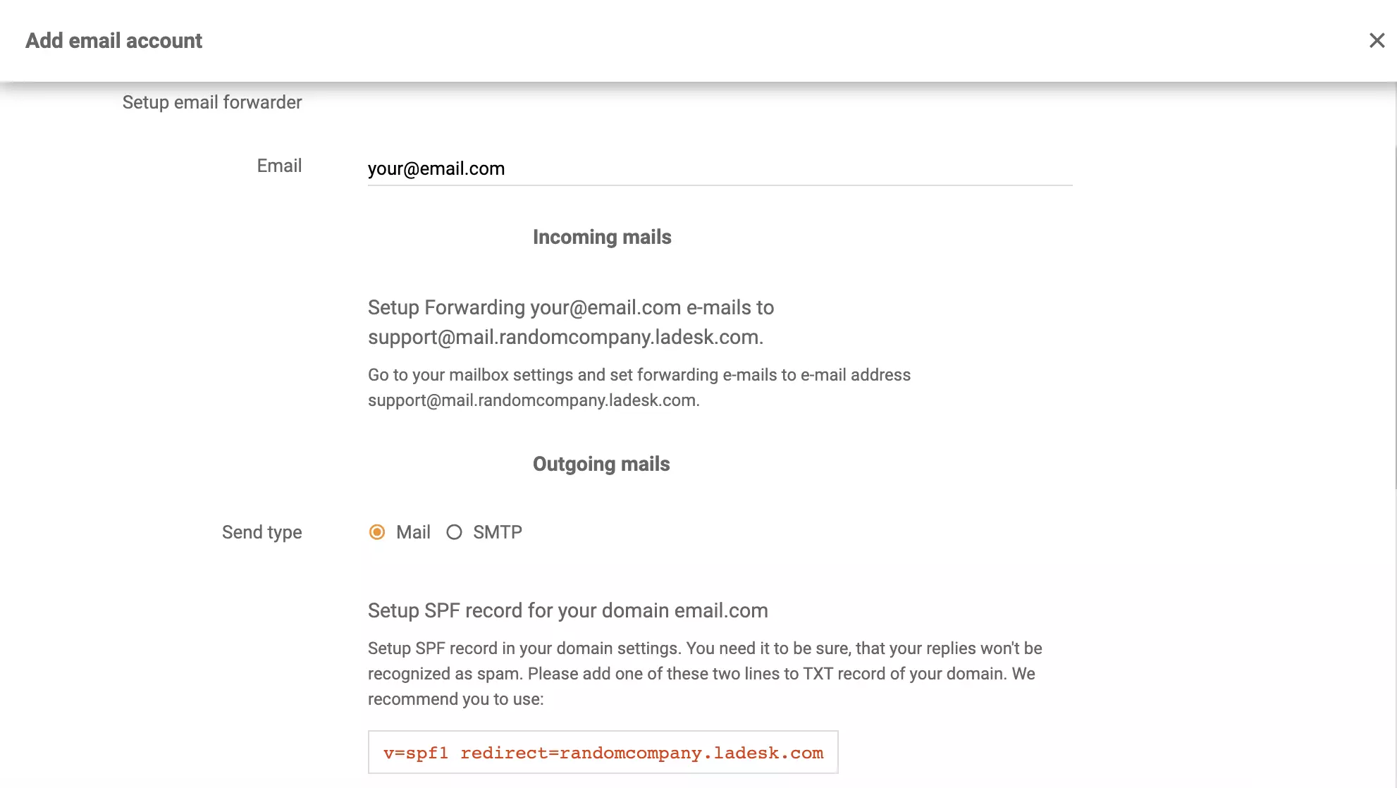 Microsoft Exchange Server e-mail forwarding beállítása a LiveAgent-ben