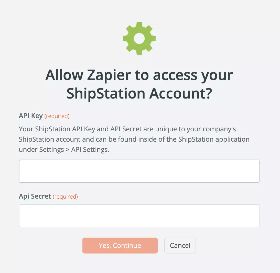 ShipStation API beállítások
