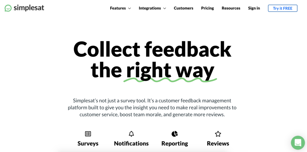 Simplesat weboldal a próbaidőszak lehetőséggel a jobb felső sarokban