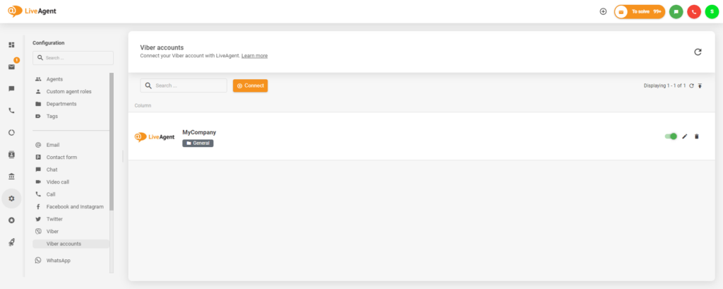 Sikeres integráció a Viber és a LiveAgent között