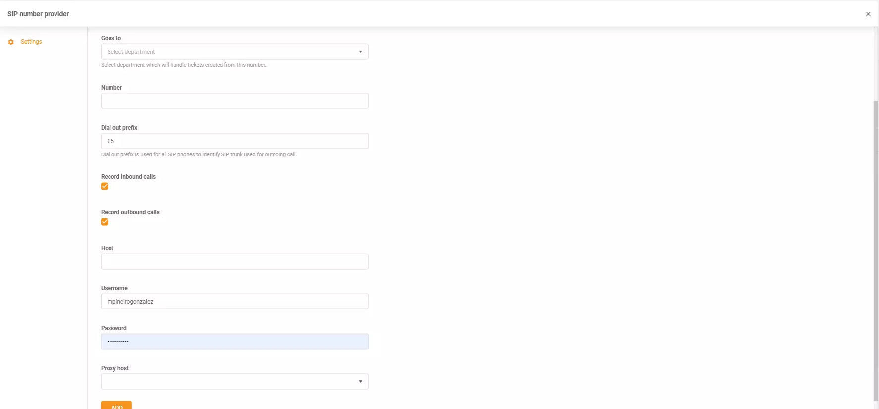 Verve hitelesítő adatok