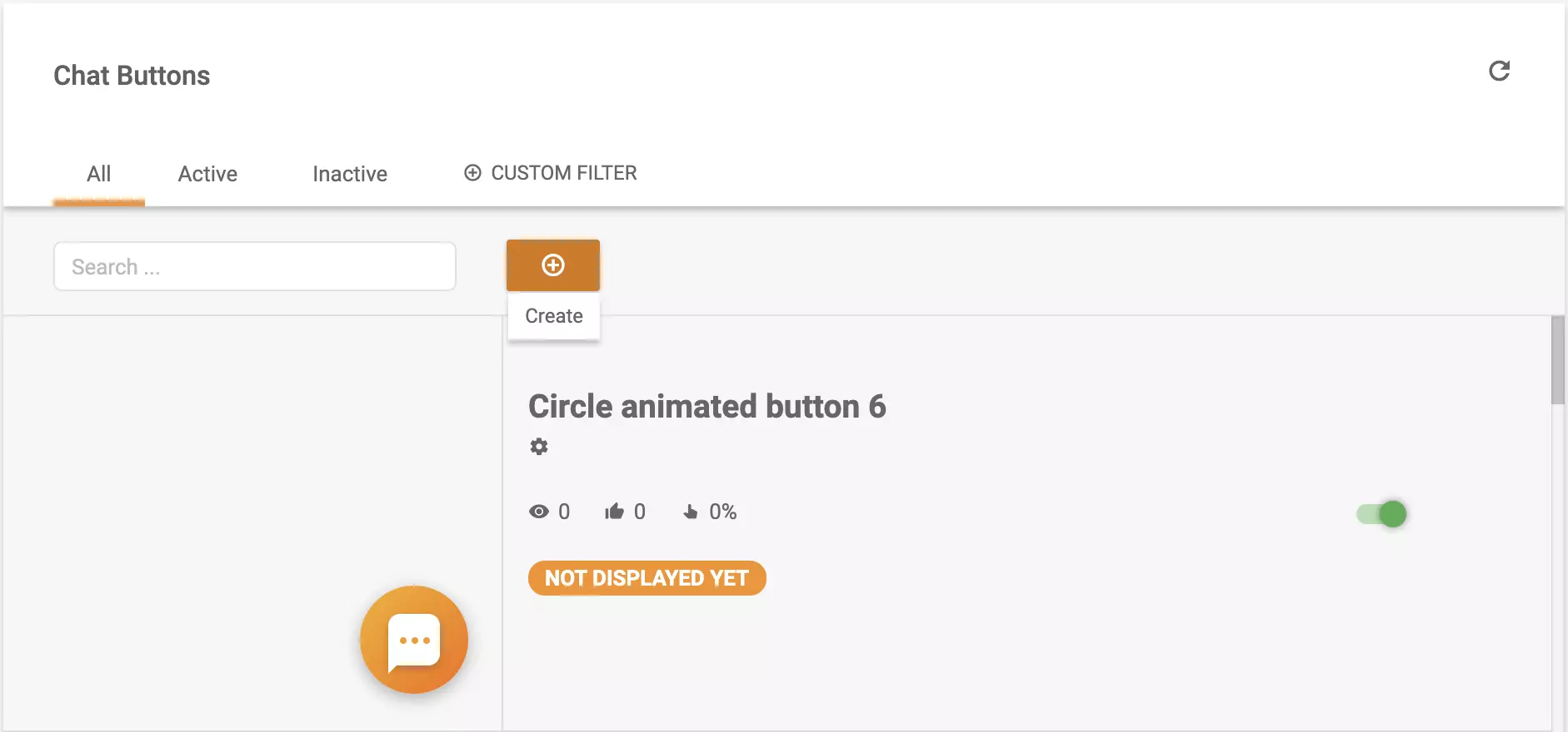 Chat gomb létrehozása a LiveAgent konfigurációban