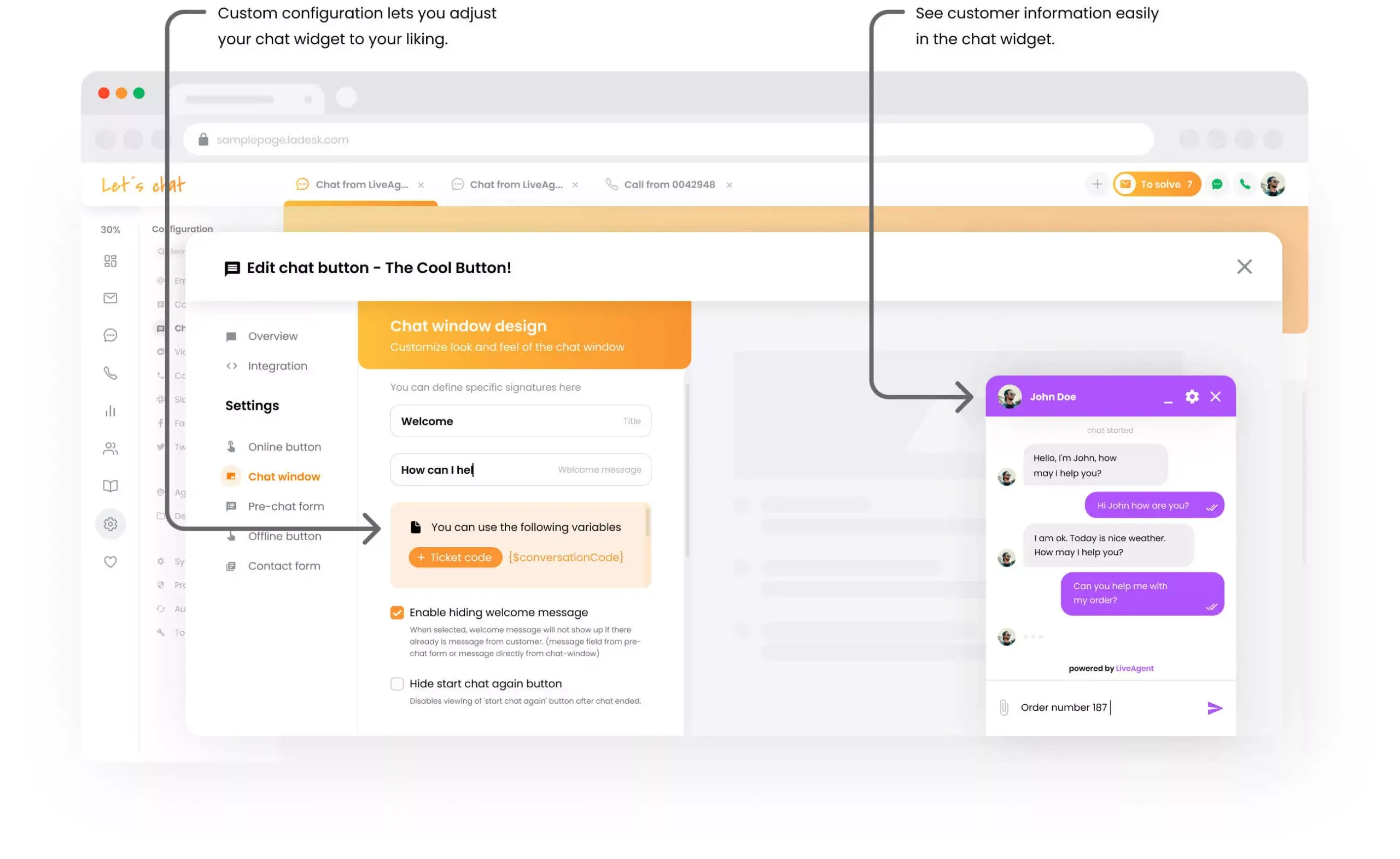 Testreszabja a chat ablakot