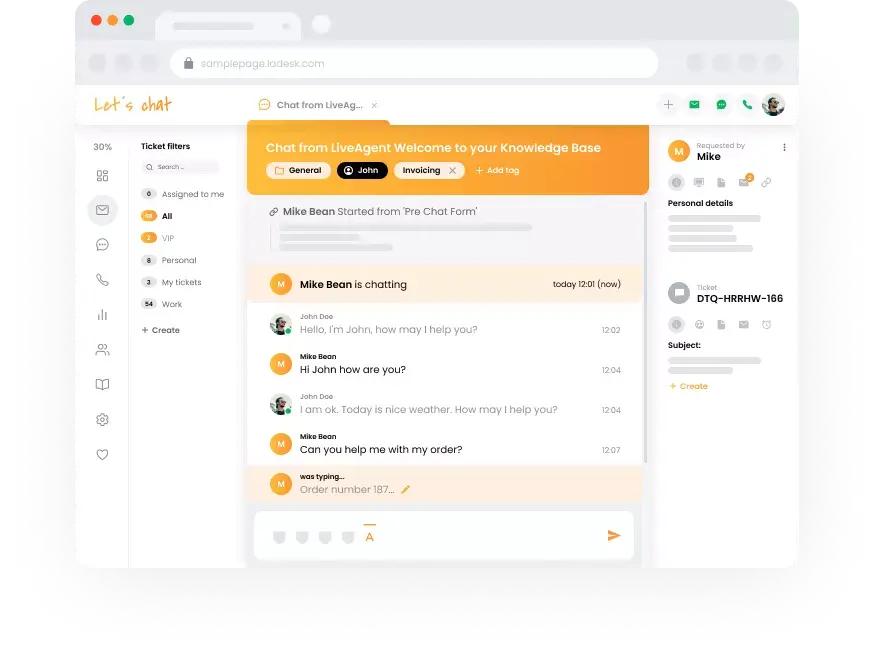 Támogatási csapat nézete
