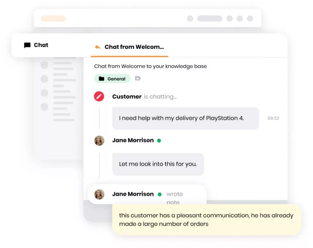 A LiveAgent belső jegy funkciójának képe, amely lehetővé teszi az ügynökök számára a belső kommunikációt és az együttműködést a feladatokon