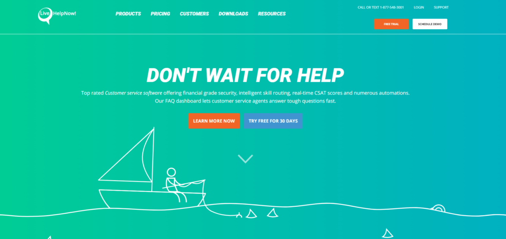 LiveHelpNow kezdőlap