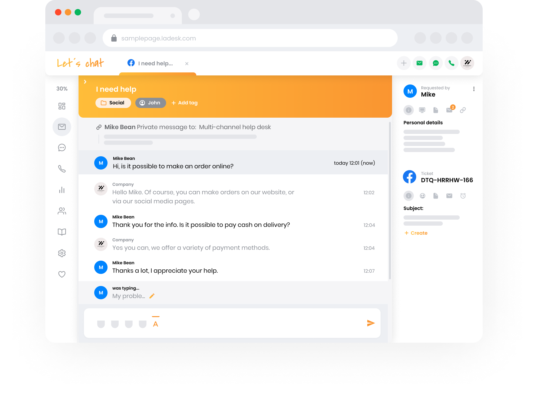 Támogatási csapat nézete
