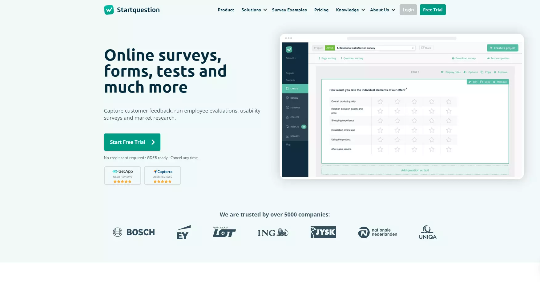 Startquestion kezdőoldal