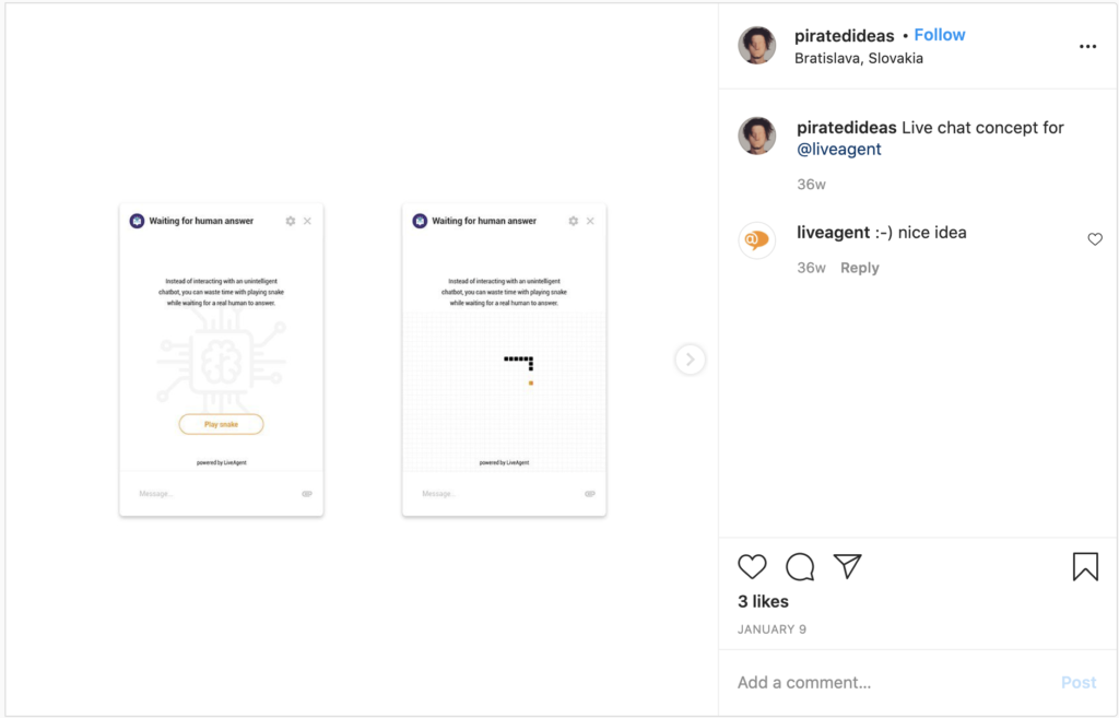 Instagram megjegyzés említés