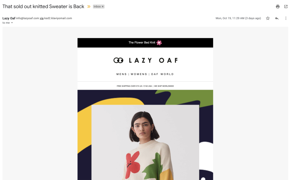 Lazy Oaf utolsó lehetőség e-mail