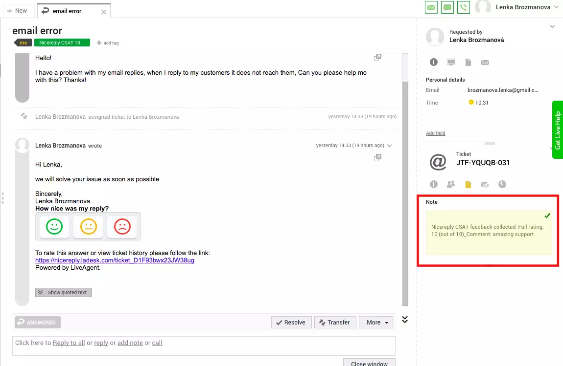 Vásárlói felmérés ügynökök értékelése