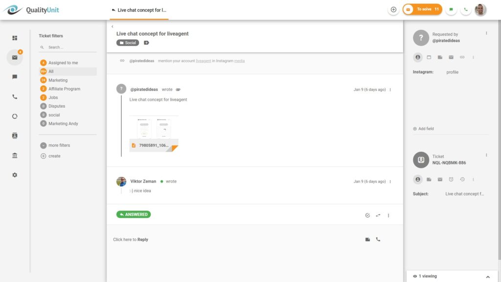 Instagram panaszkezelés